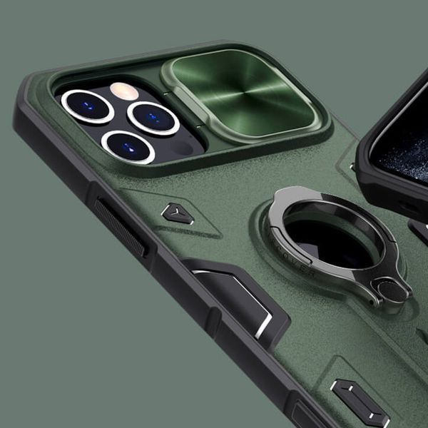 TPU+PC чохол Nillkin CamShield Armor (шторка на камеру) для Apple iPhone 15 Pro (6.1") 66859 фото