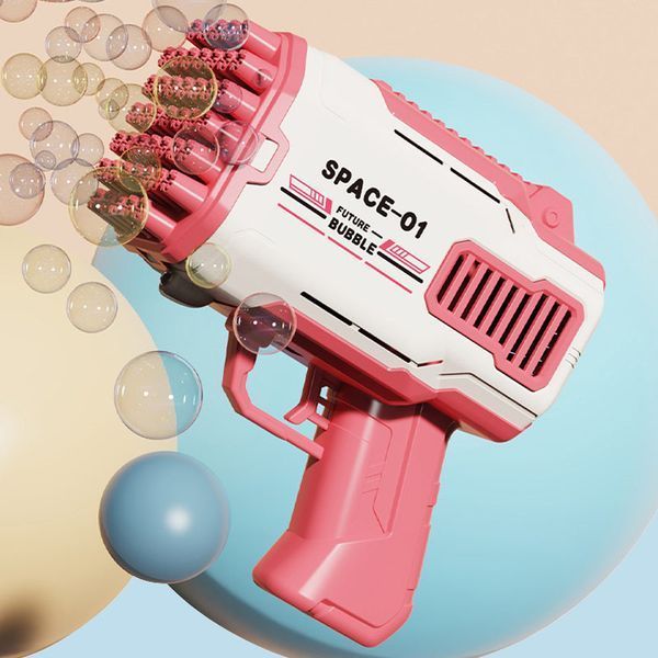 Пістолет для мильних бульбашок Bubble Gun 698-20 з насадками на 32/45 отворів 50ml 78665 фото