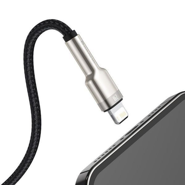 Дата кабель Baseus Cafule Series Metal USB to Lightning 2.4A (1m) (CALJK-A0) 74776 фото