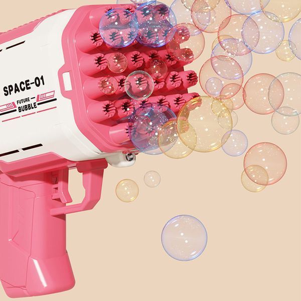 Пістолет для мильних бульбашок Bubble Gun 698-20 з насадками на 32/45 отворів 50ml 78665 фото