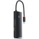 Перехідник HUB Baseus Lite Series 6in1 (Type-C to HDMI+2xUSB3.0+Type-C Data+SD/TF) (WKQX050001) 80541 фото 1