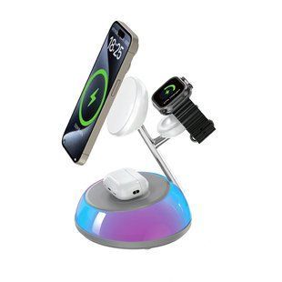 БЗП WIWU Wi-W036 Aurora 3 in 1 wireless charger 77944 фото