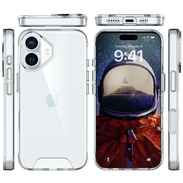 Чохол TPU Space Case transparent для Apple iPhone 16 (6.1") 72051 фото