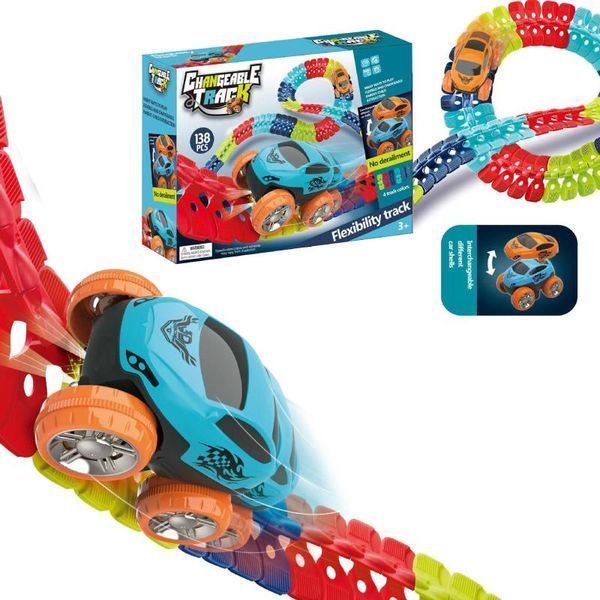 Уцінка Інтерактивний трек з інерційною машинкою SHT 288 Changeable Trak (138pcs/1CAR) 80362 фото