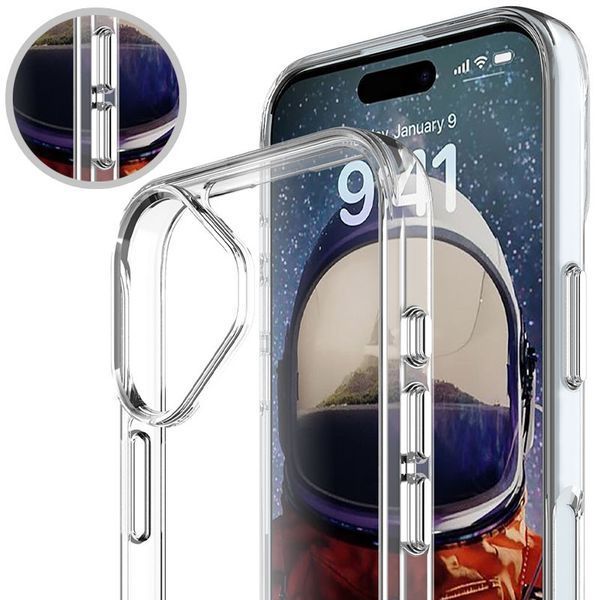 Чохол TPU Space Case transparent для Apple iPhone 16 (6.1") 72051 фото