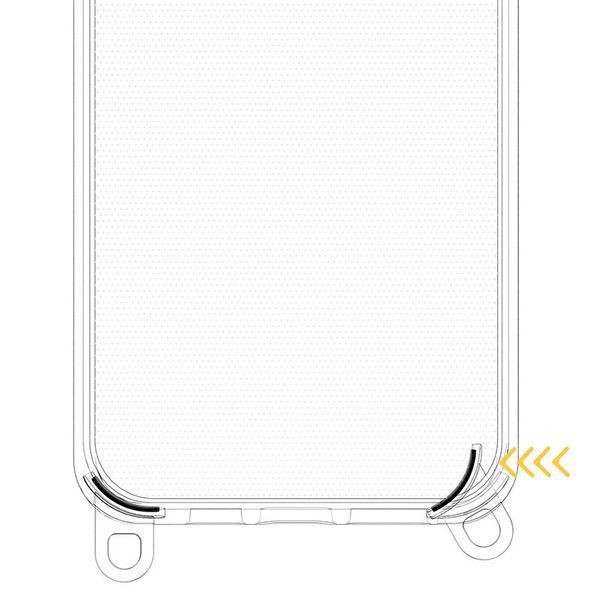 Чохол TPU Transparent with Straps для Apple iPhone 14 Pro (6.1") 72065 фото