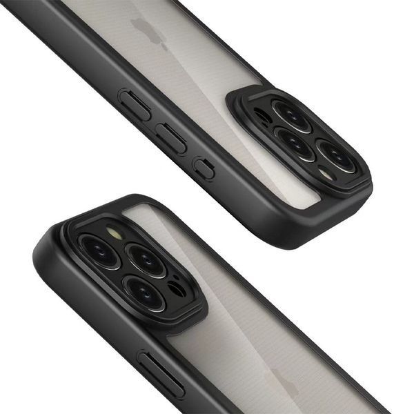 TPU чохол Transparent + Colour 1,5mm для Apple iPhone 15 Pro (6.1") 70573 фото