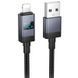 Дата кабель Hoco X118 Generous with display USB to Lightning 2.4A (1m) 79105 фото 1
