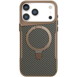 TPU+PC чохол Metal Buttons with MagSafe Carbon Ring для Apple iPhone 17 Pro (6.3") 80931 фото