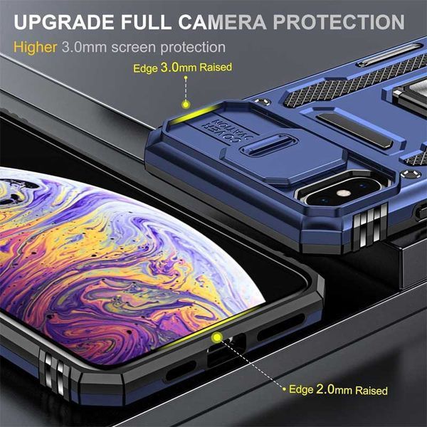 Ударостійкий чохол Camshield Army Ring для Apple iPhone XS Max (6.5") 68269 фото