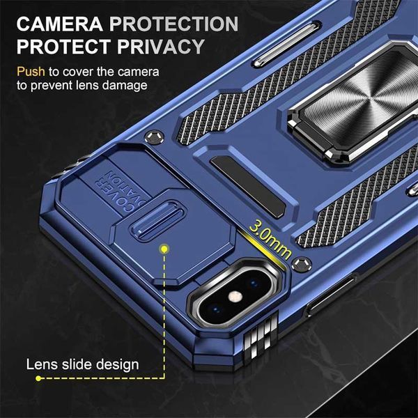 Ударостійкий чохол Camshield Army Ring для Apple iPhone XS Max (6.5") 68269 фото