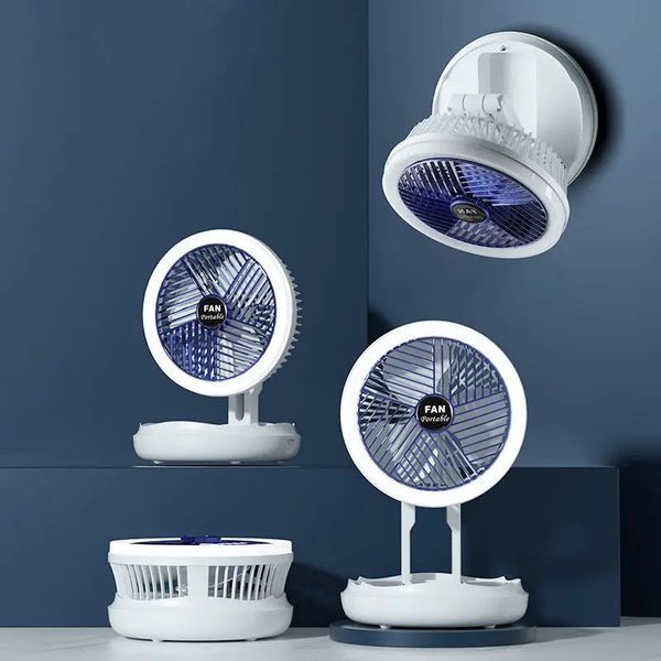 Настільний складний вентилятор Folding Fan 2in1 with Night Light 78955 фото