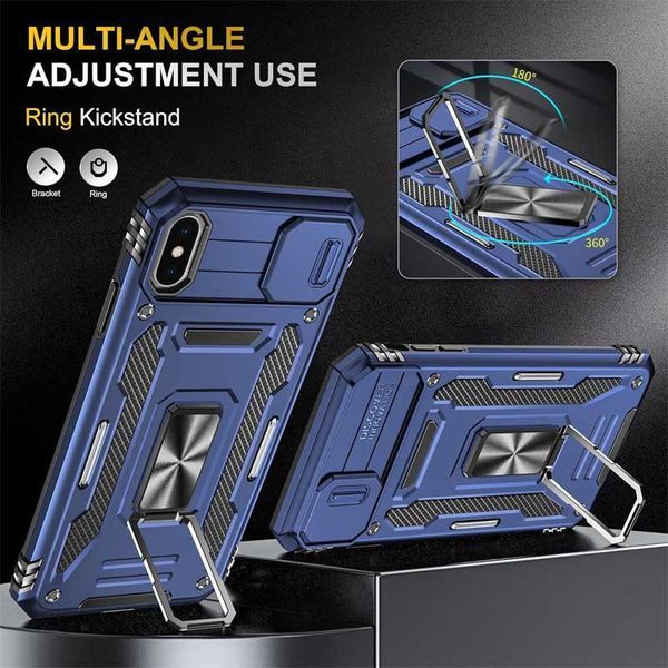 Ударостійкий чохол Camshield Army Ring для Apple iPhone XS Max (6.5") 68269 фото