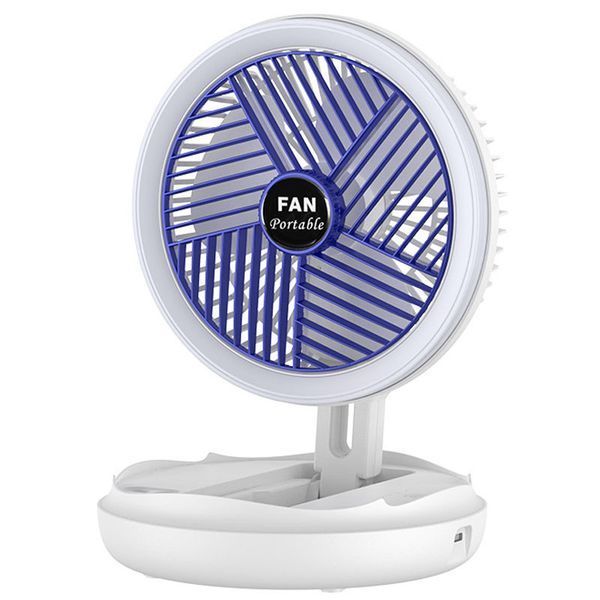 Настільний складний вентилятор Folding Fan 2in1 with Night Light 78955 фото