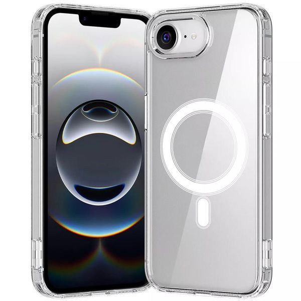 Чохол TPU Clear Case with MagSafe для Apple iPhone 16e (6.1") 80182 фото