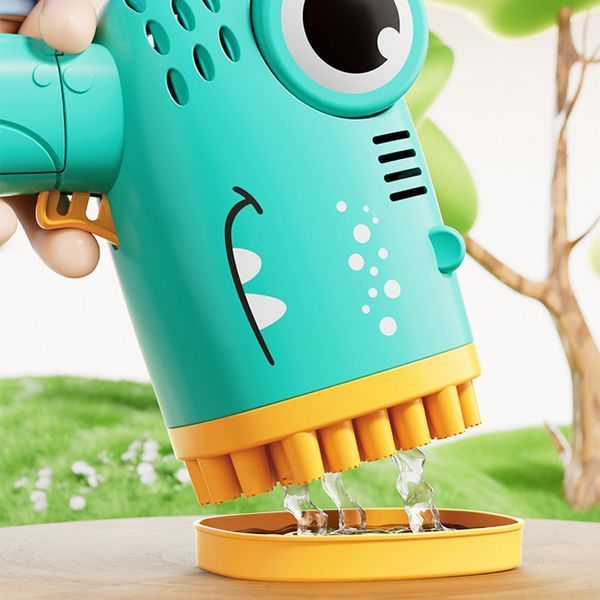 Пістолет для мильних бульбашок Dinosaur Bubble Gun з насадкою на 40 отворів 50ml 78666 фото