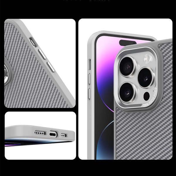 Чохол TPU+PC Carbon Mirage with MagSafe для Apple iPhone 16 Pro Max (6.9") 78113 фото