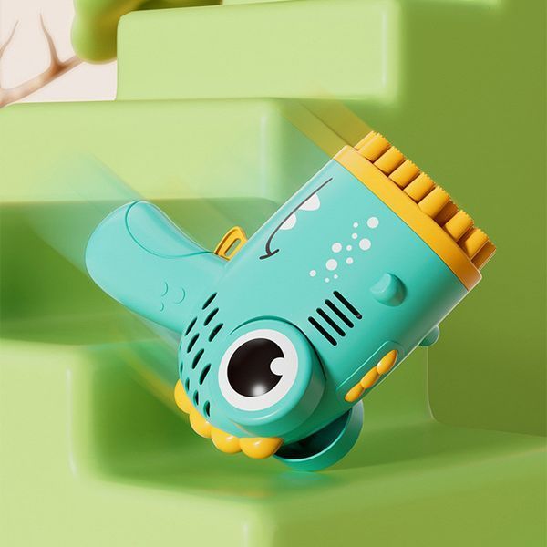 Пістолет для мильних бульбашок Dinosaur Bubble Gun з насадкою на 40 отворів 50ml 78666 фото