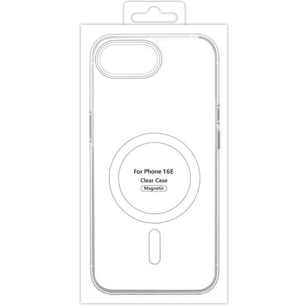 Чохол TPU Clear Case with MagSafe для Apple iPhone 16e (6.1") 80182 фото