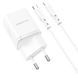 МЗП Borofone BN7 PD20W+QC3.0 (1USB-A/1C) + кабель Type-C to Lightning 73992 фото 4