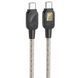 Дата кабель Hoco U124 Stone silicone power-off 60W Type-C to Type-C (1.2m) 68367 фото 1