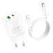 МЗП Borofone BN7 PD20W+QC3.0 (1USB-A/1C) + кабель Type-C to Lightning 73992 фото 5