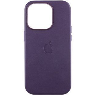 Шкіряний чохол Leather Case (AAA) with MagSafe and Animation для Apple iPhone 14 Pro Max (6.7") 57155 фото