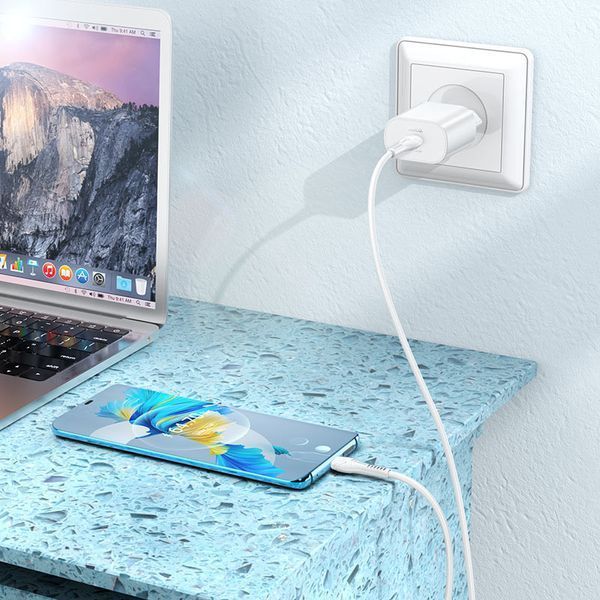 МЗП Hoco N22 Jetta PD25W (1USB-C) + кабель Type-C to Type-C 55849 фото