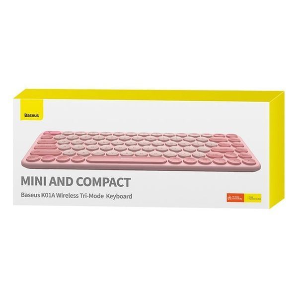 Бездротова клавіатура Baseus K01A Wireless Tri-Mode Keyboard (English Version) (B00955503) 74785 фото