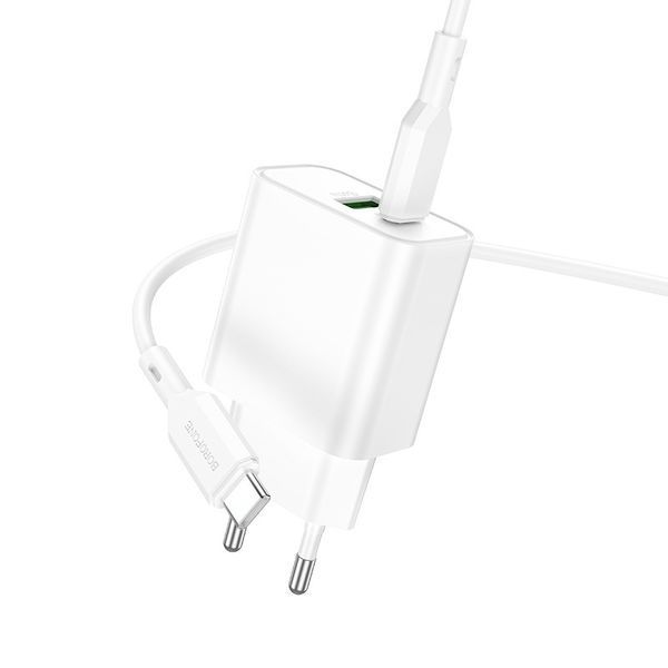 МЗП Borofone BA88A Navy PD20W+QC3.0 (1USB-A/1C) + кабель Type-C to Type-C 76772 фото