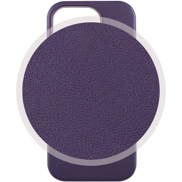 Шкіряний чохол Leather Case (AAA) with MagSafe and Animation для Apple iPhone 14 Pro Max (6.7") 57155 фото