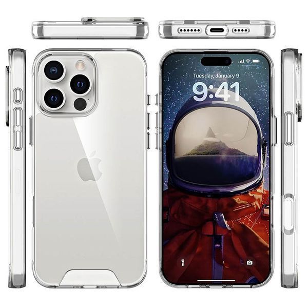 Чохол TPU Space Case transparent для Apple iPhone 16 Pro (6.3") 72053 фото