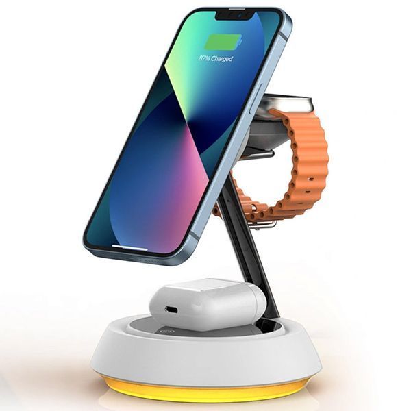 БЗП WIWU Wi-W002 3 in 1 wireless charger 68515 фото