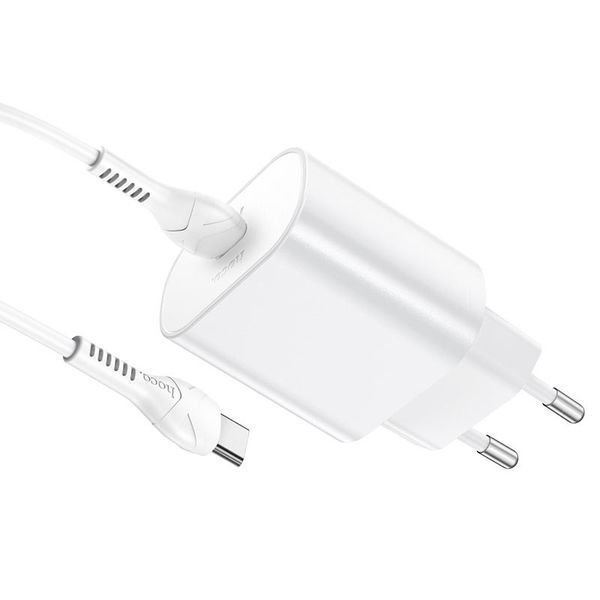 МЗП Hoco N22 Jetta PD25W (1USB-C) + кабель Type-C to Type-C 55849 фото
