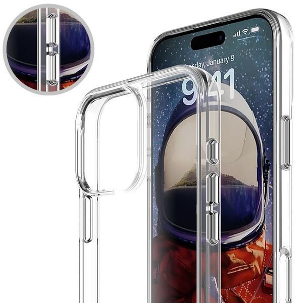 Чохол TPU Space Case transparent для Apple iPhone 16 Pro (6.3") 72053 фото
