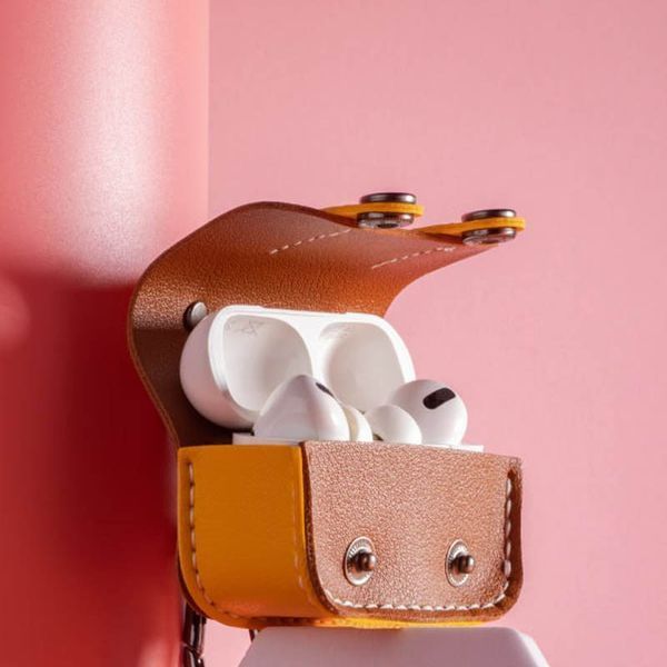Шкіряний футляр Briefcase для навушників AirPods Pro 2 / Pro 75484 фото