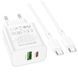 МЗП Borofone BA88A Navy PD20W+QC3.0 (1USB-A/1C) + кабель Type-C to Type-C 76772 фото 1