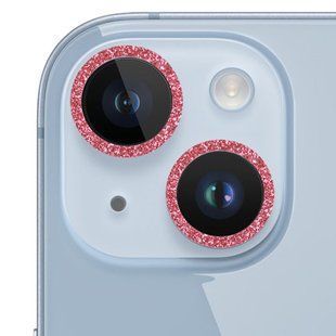 Захисне скло Metal Sparkles на камеру (у упак.) для Apple iPhone 15 (6.1") / 15 Plus (6.7") 65698 фото