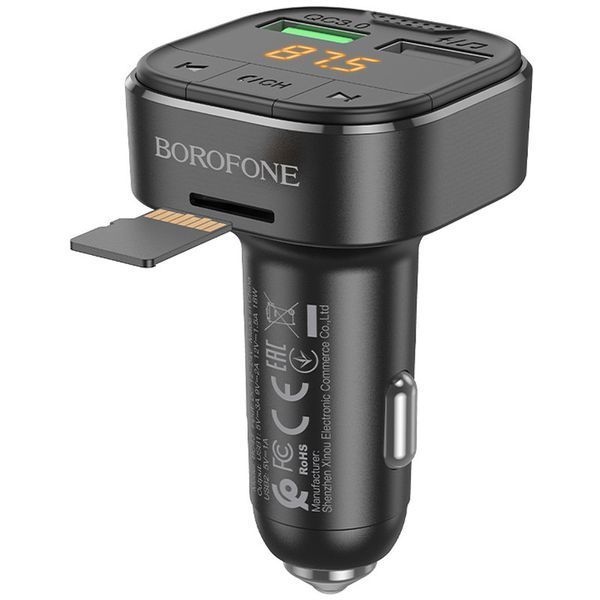 АЗП FM модулятор Borofone BC43 Flash QC3.0 73995 фото
