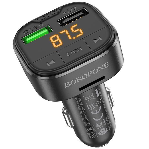 АЗП FM модулятор Borofone BC43 Flash QC3.0 73995 фото