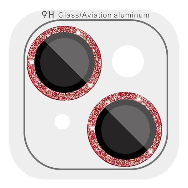Захисне скло Metal Sparkles на камеру (у упак.) для Apple iPhone 15 (6.1") / 15 Plus (6.7") 65698 фото