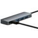 Перехідник HUB Baseus UltraJoy Series Lite 4-Port (USB-A to 4xUSB3.0+Type-C) (1m) (B0005280B811-02) 80545 фото 3