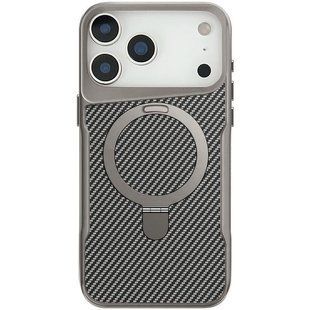 TPU+PC чохол Metal Buttons with MagSafe Carbon Ring для Apple iPhone 17 Pro Max (6.9") 80932 фото