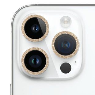 Захисне скло Metal Sparkles на камеру (у упак.) для Apple iPhone 15 Pro (6.1") /15 Pro Max (6.7") 65699 фото