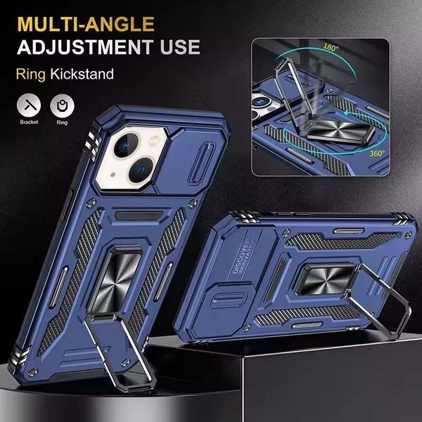 Ударостійкий чохол Camshield Army Ring для Apple iPhone 13 / 14 (6.1") 72800 фото
