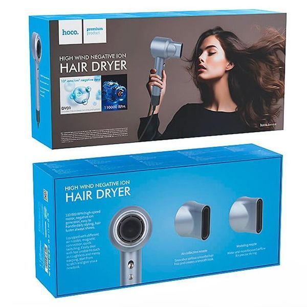 Уцінка Фен для волосся Hoco DAR01 Ion Care (1400W) 82863 фото