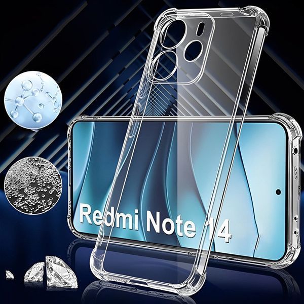 TPU чохол GETMAN Ease logo посилені кути Full Camera для Xiaomi Redmi Note 14 4G (Int. version) 76922 фото