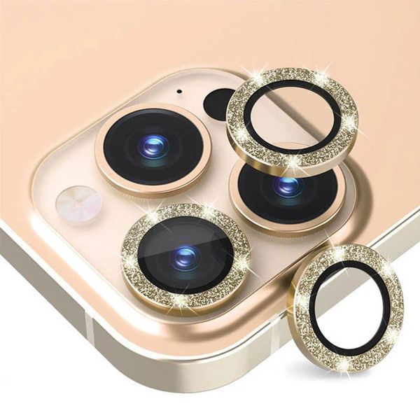 Захисне скло Metal Sparkles на камеру (у упак.) для Apple iPhone 15 Pro (6.1") /15 Pro Max (6.7") 65699 фото