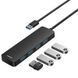 Перехідник HUB Baseus UltraJoy Series 4-Port (USB-A to 4xUSB3.0+Type-C) (0.5m) (B0005280B811-04) 80546 фото 1