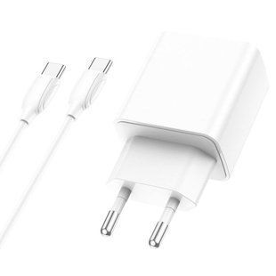 МЗП Borofone BA67A PD20W+QC3.0 (1USB-A/1C) + кабель Type-C to Type-C 57002 фото